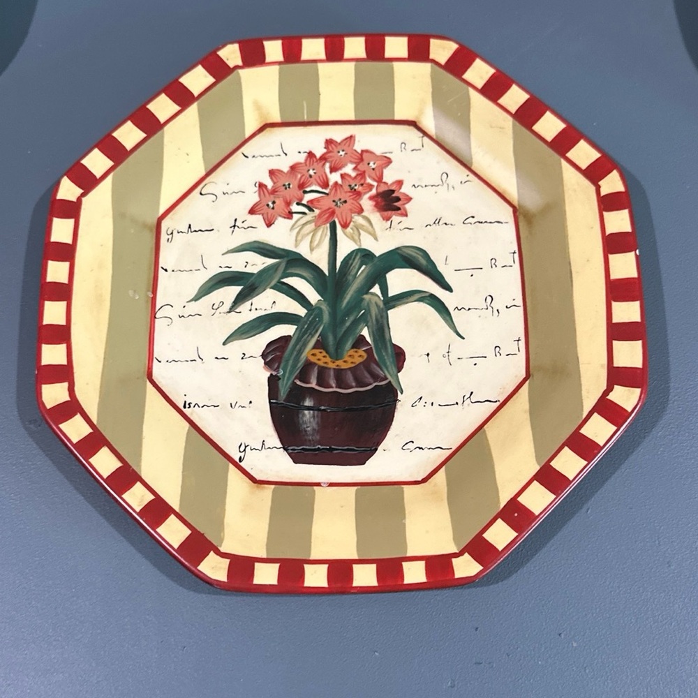 Hand painted decorative plate